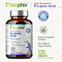 Load image into Gallery viewer, biophix R-Lipoic Acid 300 mg Stabilized 120 Veggie Capsules