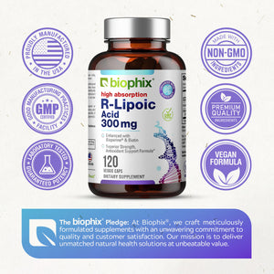 biophix R-Lipoic Acid 300 mg Stabilized 120 Veggie Capsules