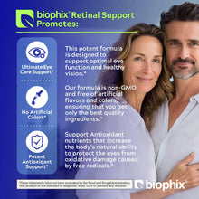 Load image into Gallery viewer, Retinal Support Maximum Strength Complex Formula 100 Caps biophix