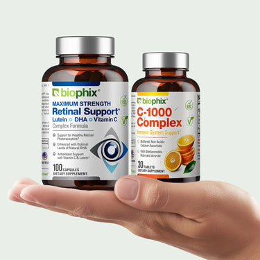 Biophix Retinal Support C-1000 Bundle Hand View Lutein Zeaxanthin Vision Wellness