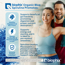 Load image into Gallery viewer, Biophix Blulina Organic Blue Spirulina Powder 10 oz 283.5 g - Detoxification Antioxidants Immune Support Superfood