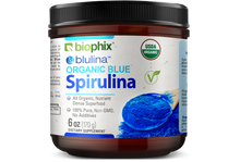 Load image into Gallery viewer, Biophix Blulina Organic Blue Spirulina Powder 6 oz 170 g - Detoxification Antioxidants Immune Support Superfood