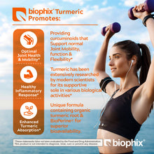 Load image into Gallery viewer, biophix Organic Turmeric Curcumin 1310 mg 180 Vegetarian Capsules with BioPerine