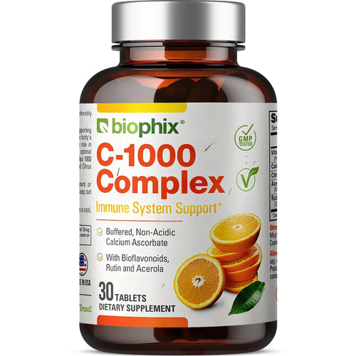Vitamin C-1000 mg High-Potency 30 Tablets biophix