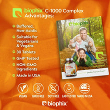 Load image into Gallery viewer, Vitamin C-1000 mg High-Potency 30 Tablets biophix