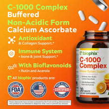 Load image into Gallery viewer, Vitamin C-1000 mg High-Potency 30 Tablets biophix