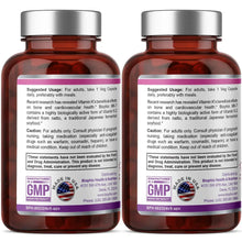 Load image into Gallery viewer, Vitamin K2 MK-7 High-Potency 100 mcg 60 Vegetarian Capsules - 2 Pack biophix