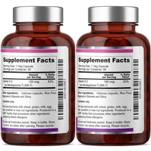Load image into Gallery viewer, Vitamin K2 MK-7 High-Potency 100 mcg 60 Vegetarian Capsules - 2 Pack biophix