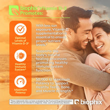 Load image into Gallery viewer, Vitamin D-3 50000 IU High-Potency 120 Tablets biophix