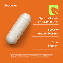 Load image into Gallery viewer, Vitamin D-3 50000 IU High-Potency 120 Vegetarian Capsules