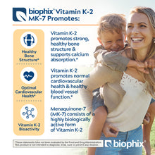 Load image into Gallery viewer, biophix Vitamin K2 MK-7 - 300 mcg 120 Vegetarian Capsules