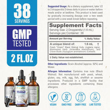 Load image into Gallery viewer, biophix Fresh Green Black Walnut Wormwood Liquid Extract 2 oz biophix
