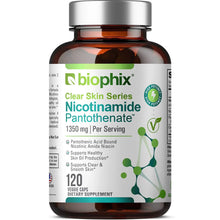 Load image into Gallery viewer, biophix Nicotinamide Pantothenate 1350 mg 120 Vegetarian Capsules biophix