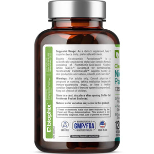 biophix Nicotinamide Pantothenate 1350 mg 120 Vegetarian Capsules biophix