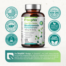 Load image into Gallery viewer, biophix Nicotinamide Pantothenate 1350 mg 120 Vegetarian Capsules biophix