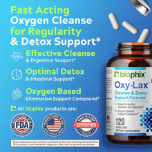 Load image into Gallery viewer, Biophix Oxy-Lax 750 mg 120 Vegetarian Capsules - Gentle Natural Stool Softener Detoxification Support biophix