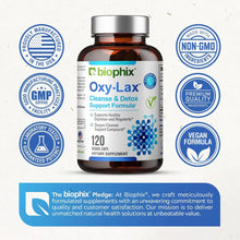 Load image into Gallery viewer, Biophix Oxy-Lax 750 mg 120 Vegetarian Capsules - Gentle Natural Stool Softener Detoxification Support biophix