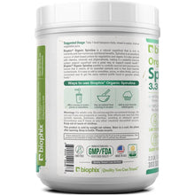 Load image into Gallery viewer, Biophix Spirulina USDA Certified Organic Powder 2.2 lbs 1 kg - Green Antioxidants Superfood Protein Immune Support biophix