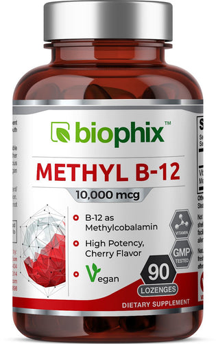 Methyl Extra Strength 10000 mcg Cherry Flavor Vegan Lozenges