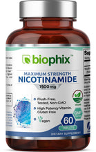 Load image into Gallery viewer, Nicotinamide Maximum Strength 1500 Tablets