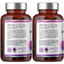 Load image into Gallery viewer, Vitamin D-3 5000 IU High-Potency 360 Softgels - 2 Pack