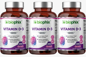 Vitamin D-3 10000 IU High-Potency 380 Softgels - 3 Pack